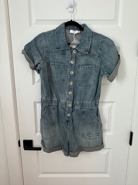 Bluivy Light Wash Denim Jacket with Button Front